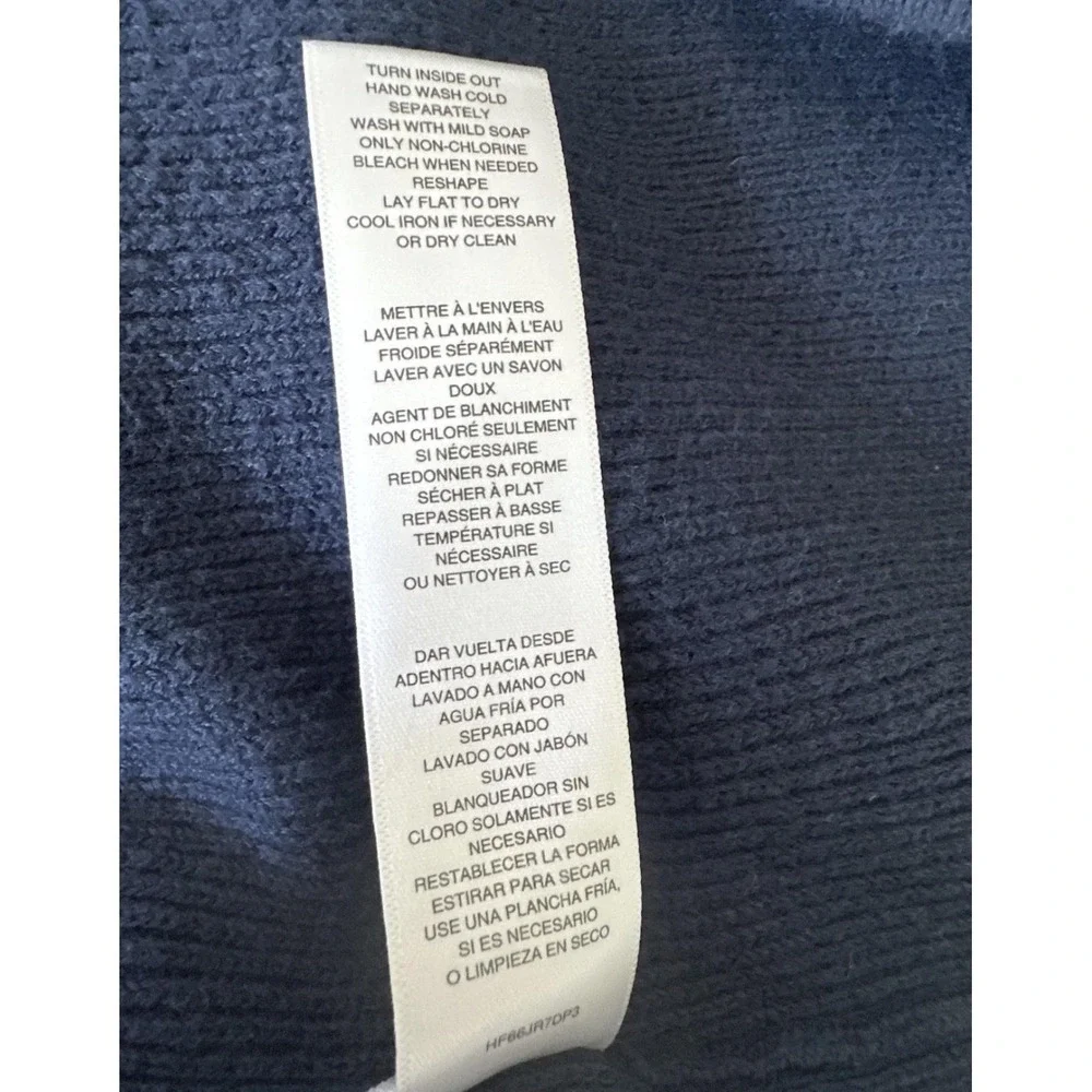 MICHAEL Michael‎ Kors Sweater Mens 2XL Blue Shawl Collar Cotton Knit Pullover